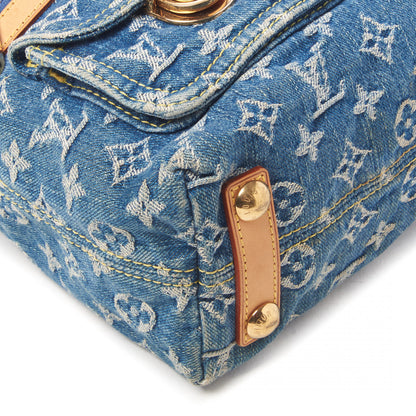 Louis Vuitton Monogram Denim Baggy PM Blue 6 of 8