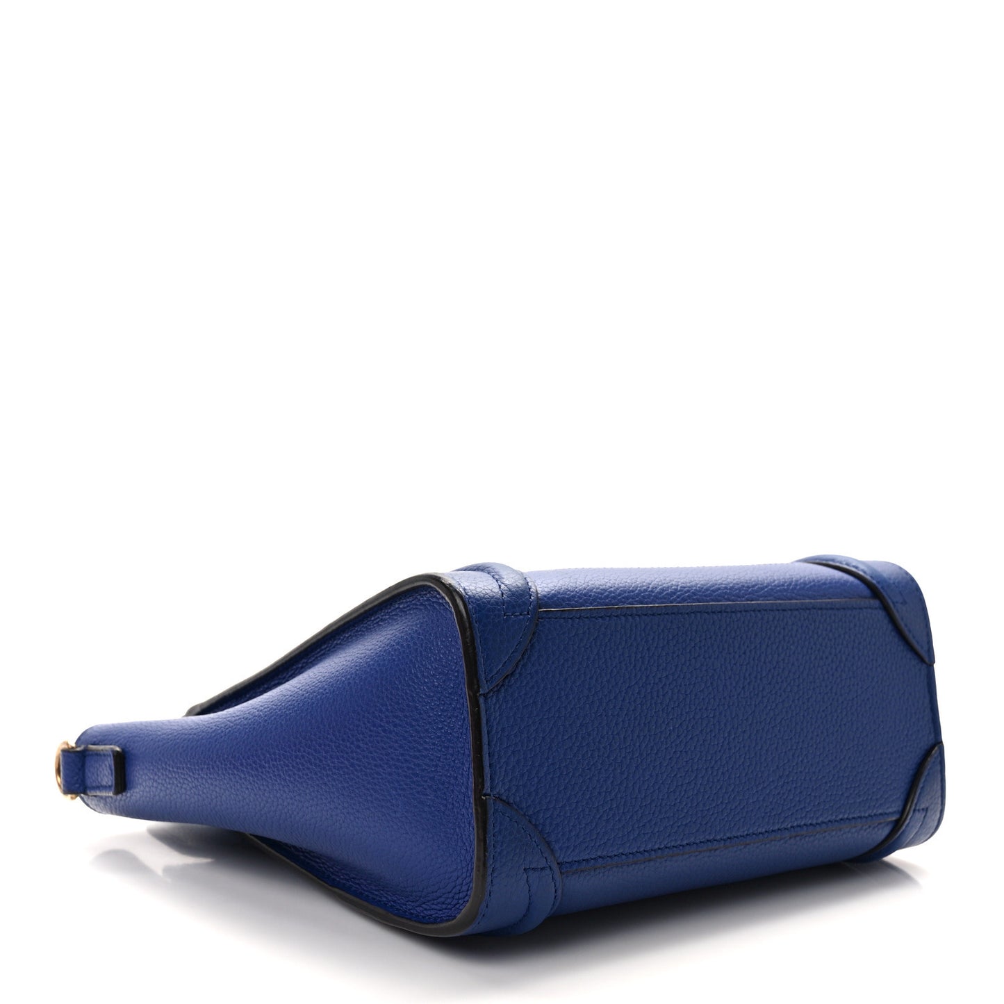 Drummed Calfskin Nano Luggage Indigo
