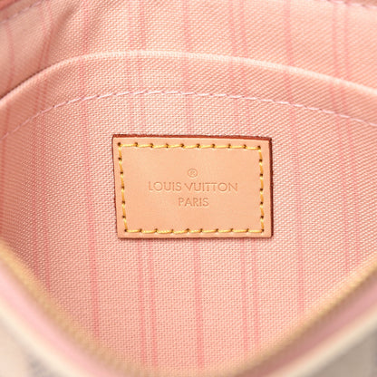 Louis Vuitton Damier Azur Neverfull MM GM Pochette Rose Ballerine 6 of 7