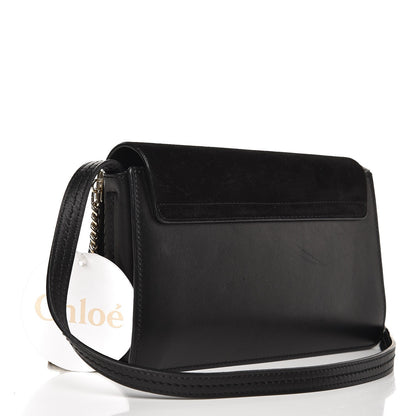 Chloe Suede Calfskin Small Faye Shoulder Bag Black 3 of 9