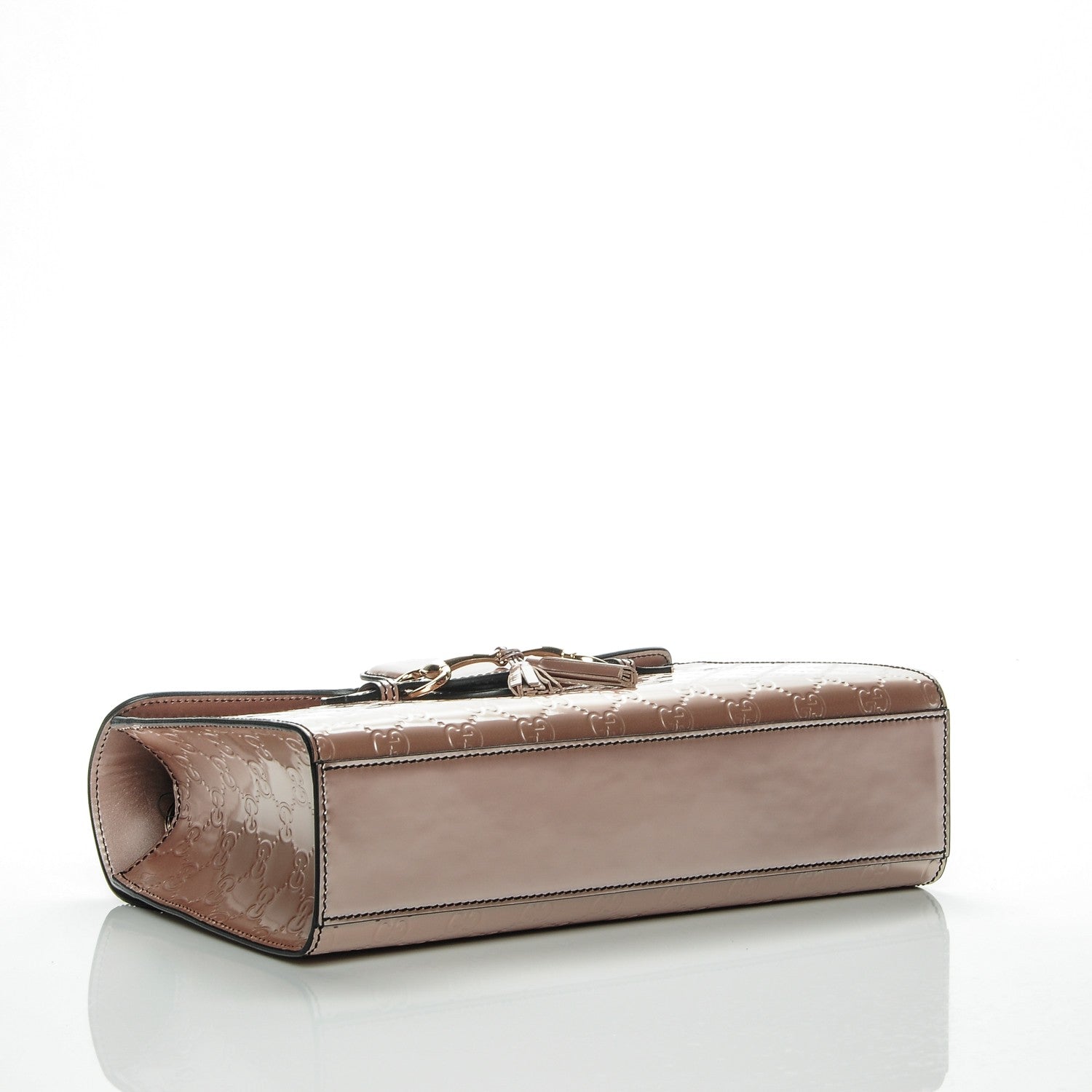 Gucci Shine Guccissima Medium Emily Chain Shoulder Bag Dark Cipria 4 of 7