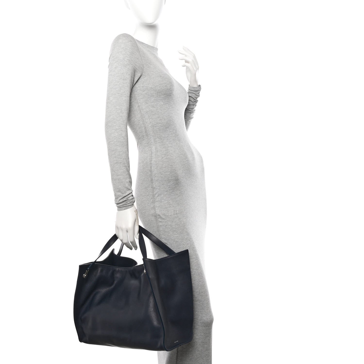 The Row Polished Saddle Calfskin Alexia Bag Marine 2 of 13