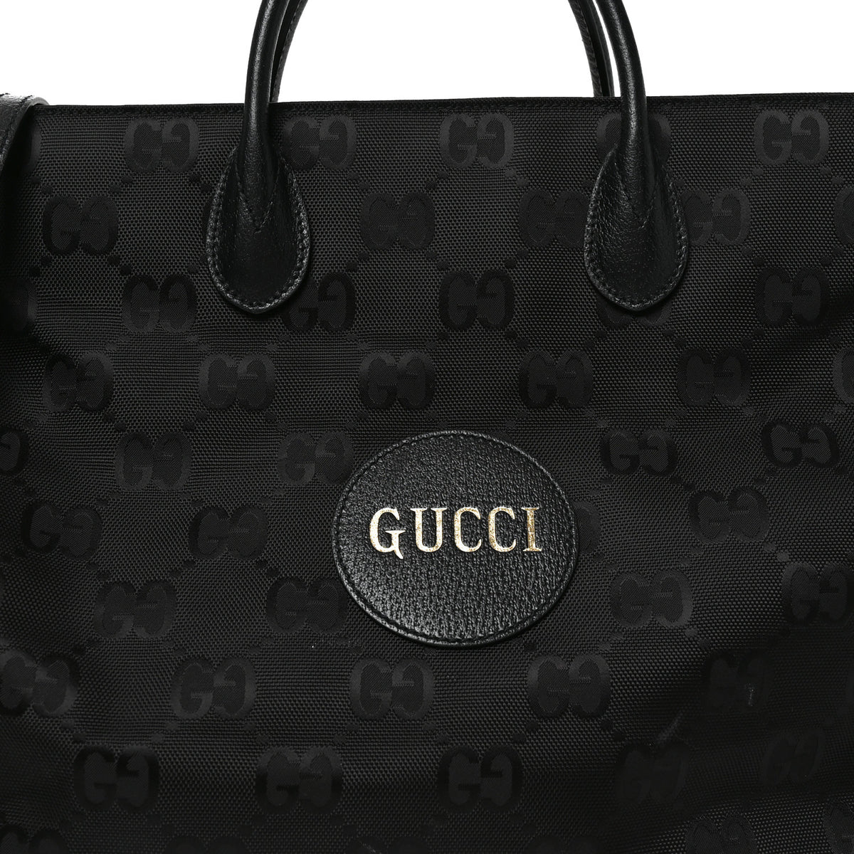 Econyl Nylon Monogram Large Off The Grid Tote Bag Black
