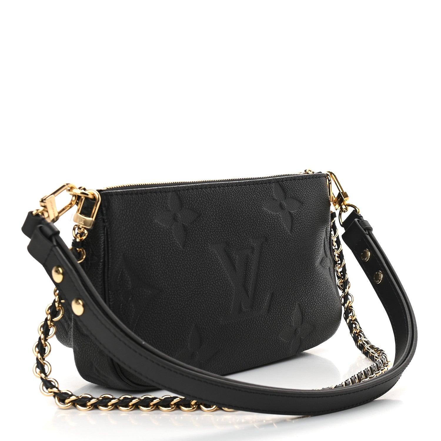 Louis Vuitton Empreinte Monogram Giant Multi Pochette Accessories Black 3 of 10