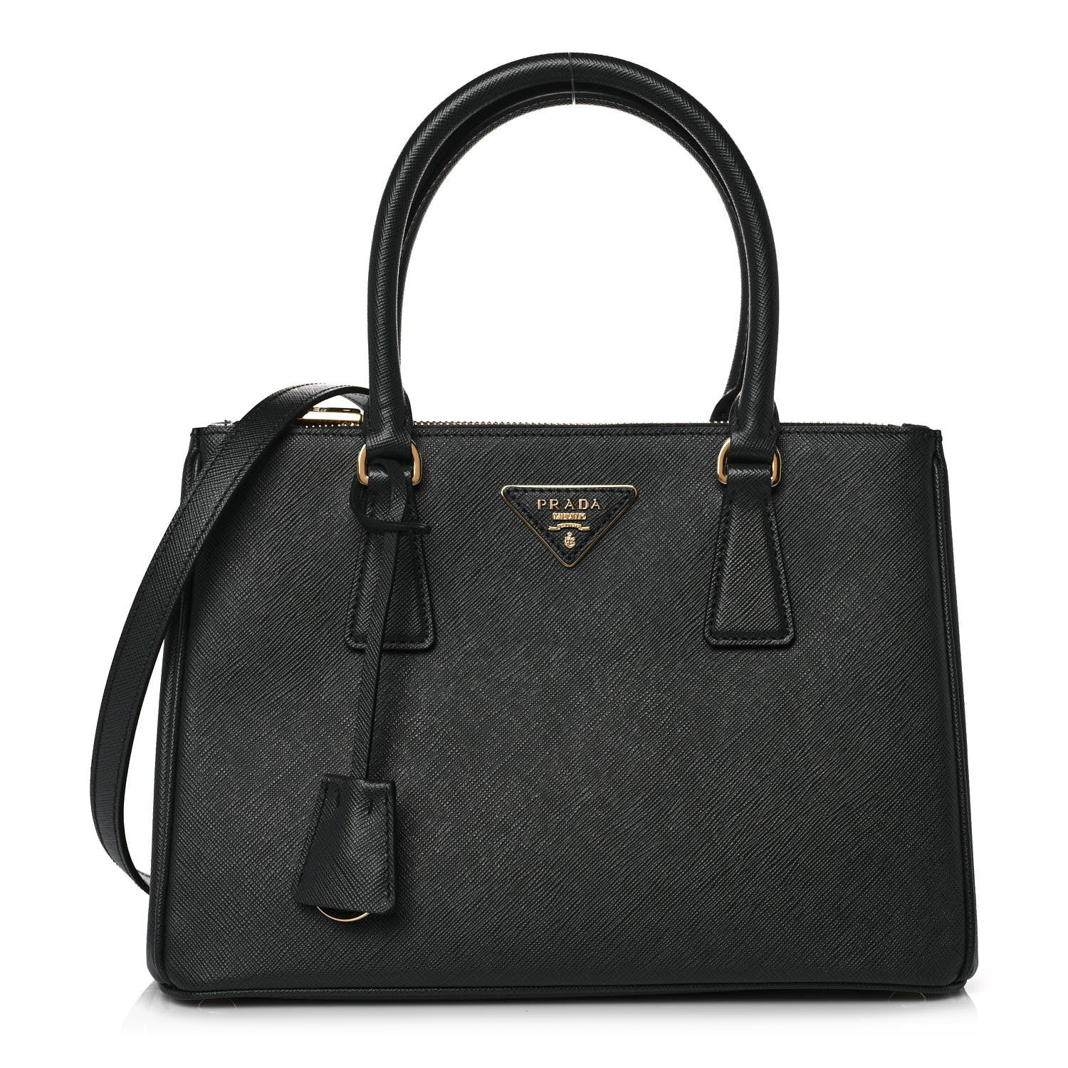 Prada Saffiano Small Galleria Double Zip Tote Smeraldo 1 of 9
