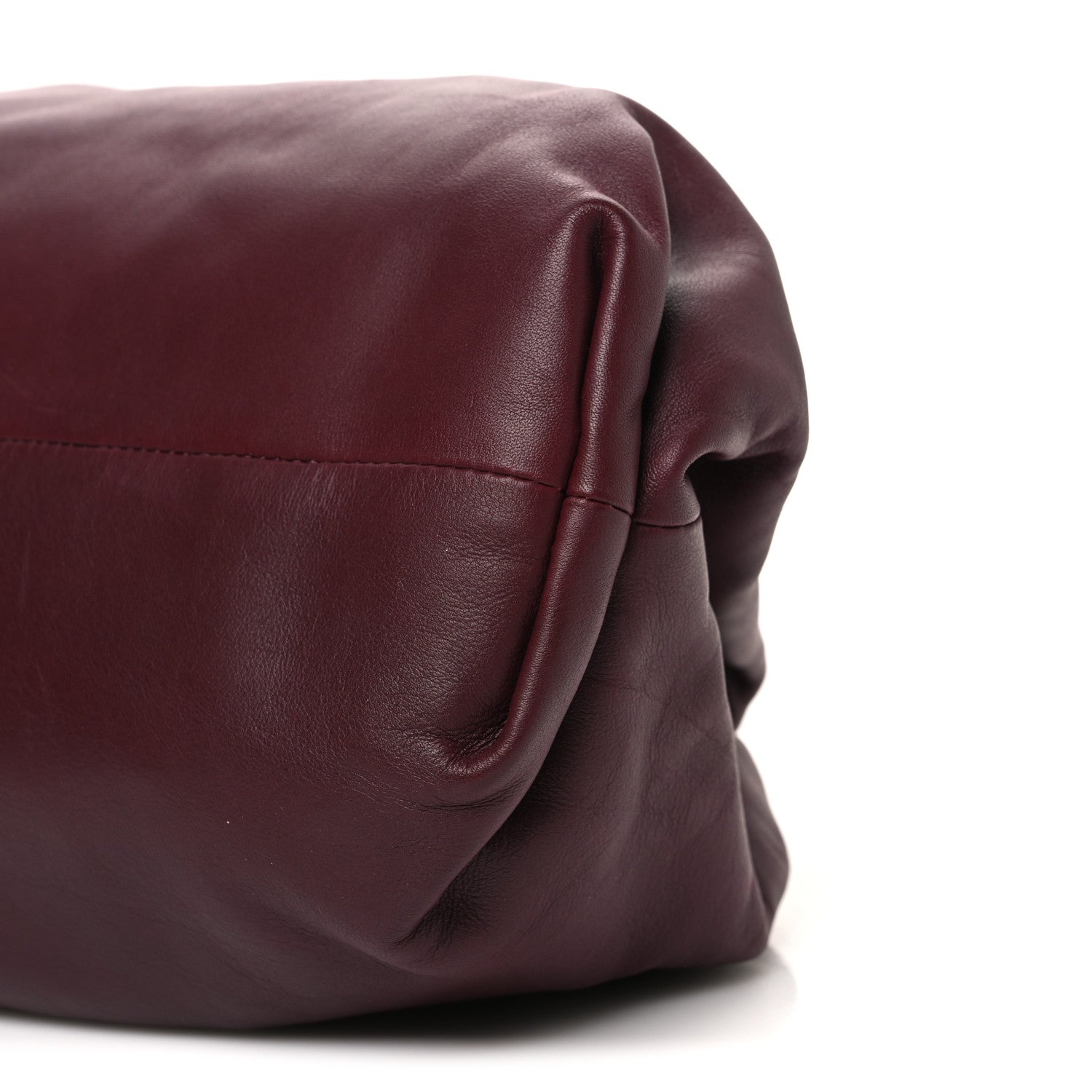 Bottega Veneta Smooth Butter Calf The Pouch Oversized Clutch Bordeaux 10 of 12