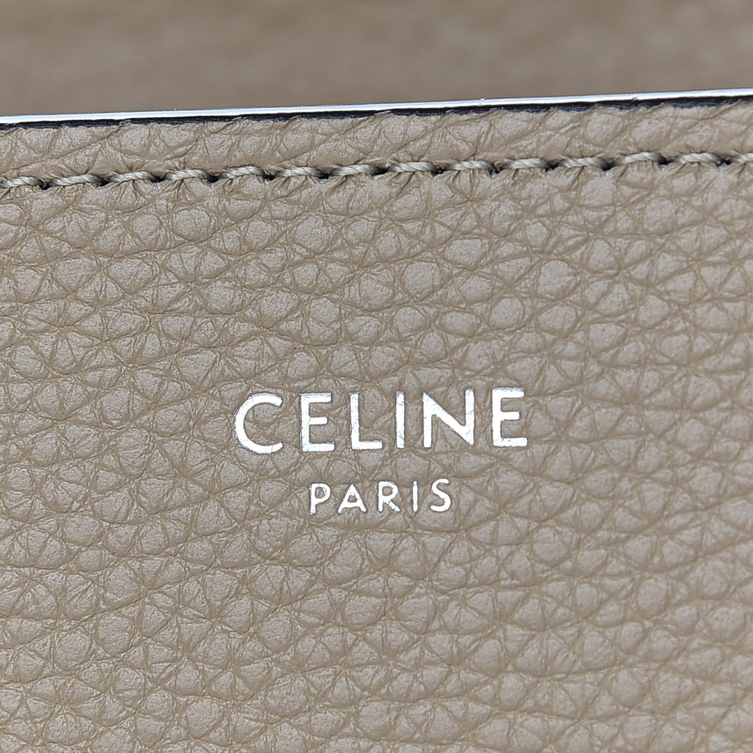 Celine Drummed Calfskin Micro Luggage Dune 6 of 10