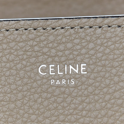 Celine Drummed Calfskin Micro Luggage Dune 6 of 10