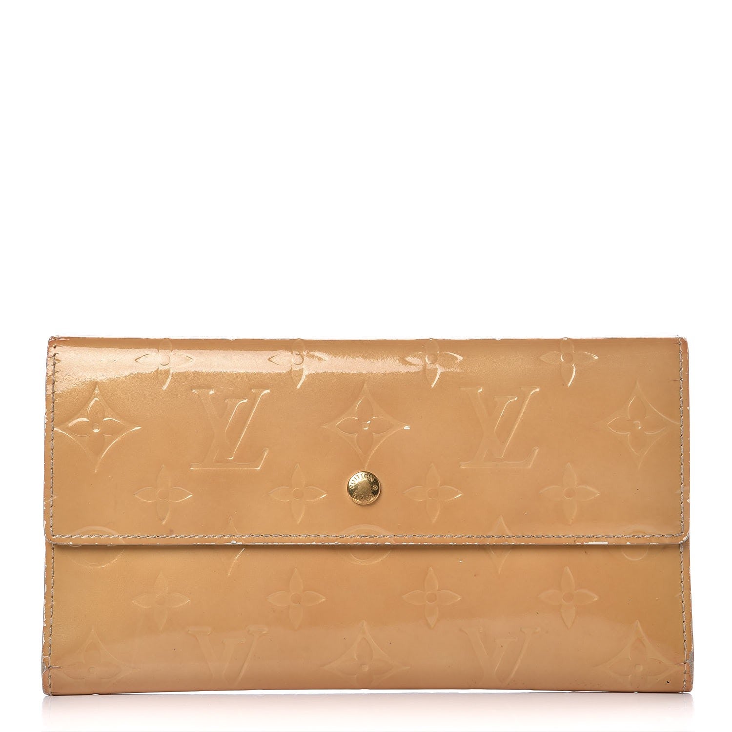Louis Vuitton Vernis Porte Tresor International Wallet Beige 1 of 11