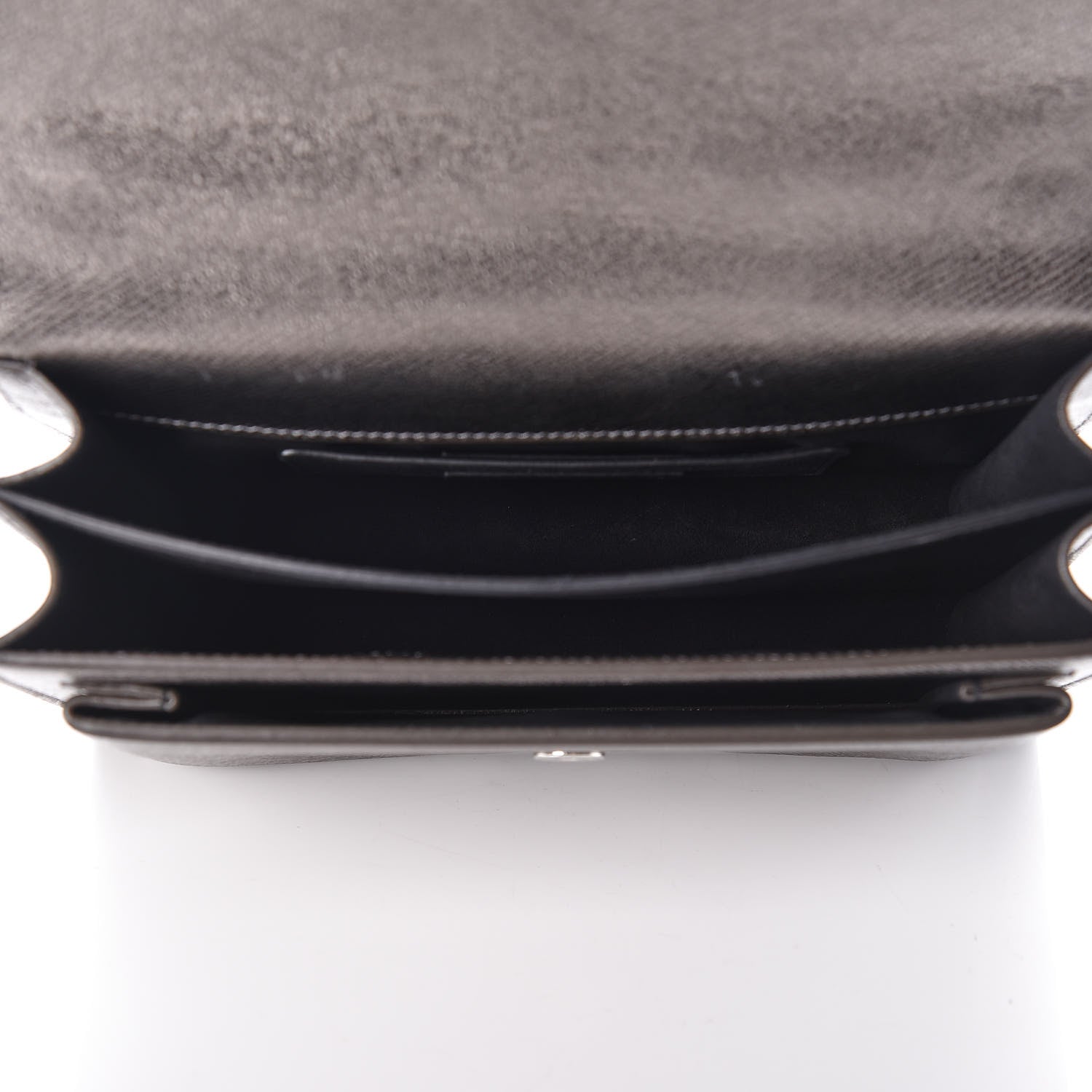 Saint Laurent Metallic Grained Calfskin Medium Monogram Sunset Dark Silver 7 of 12