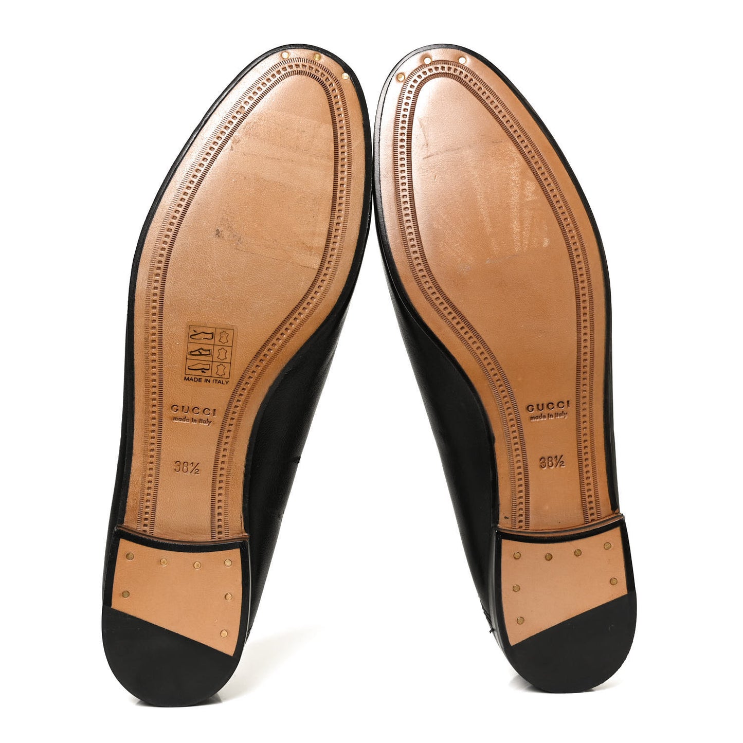 Lambskin Womens Brixton Horsebit Loafers 38.5 Black