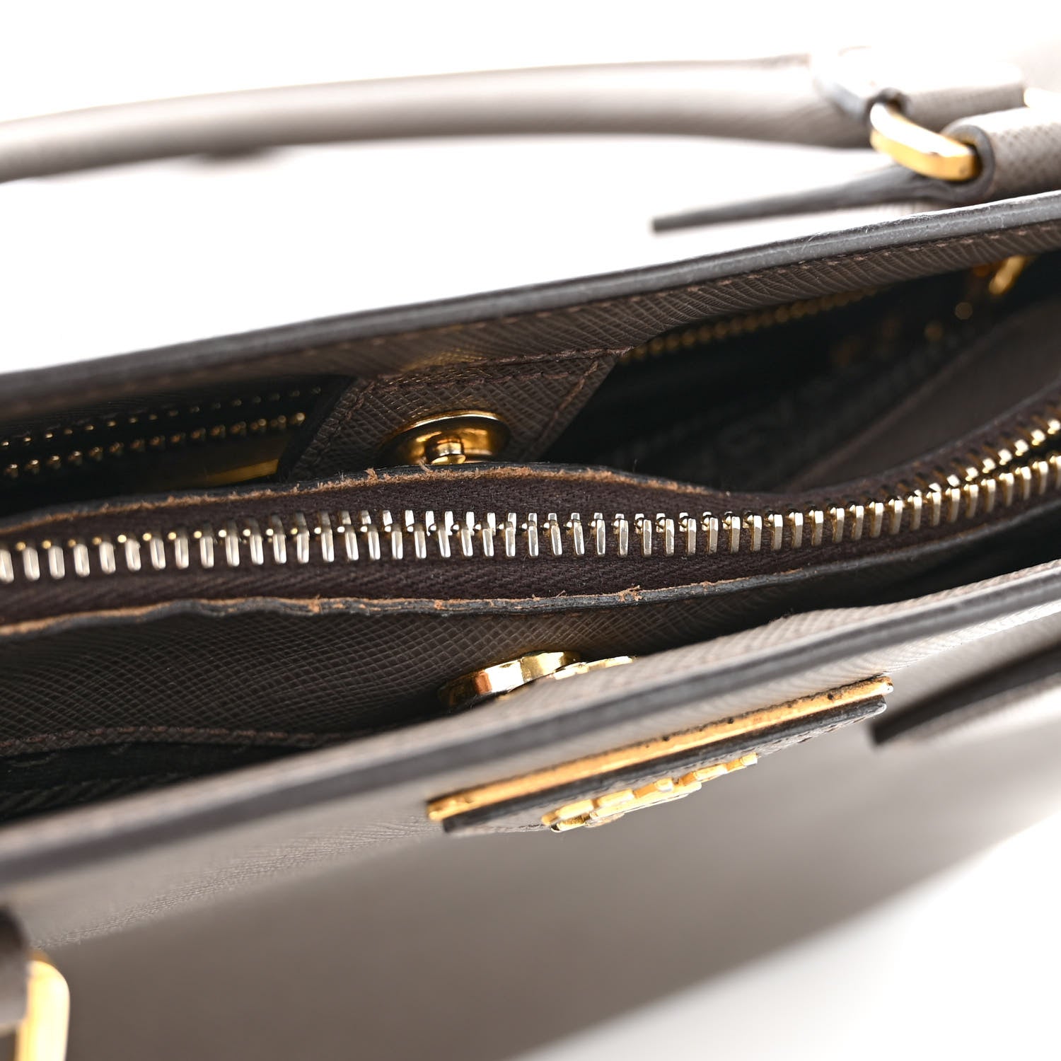 Prada Saffiano Medium Galleria Double Zip Tote Argilla 14 of 23