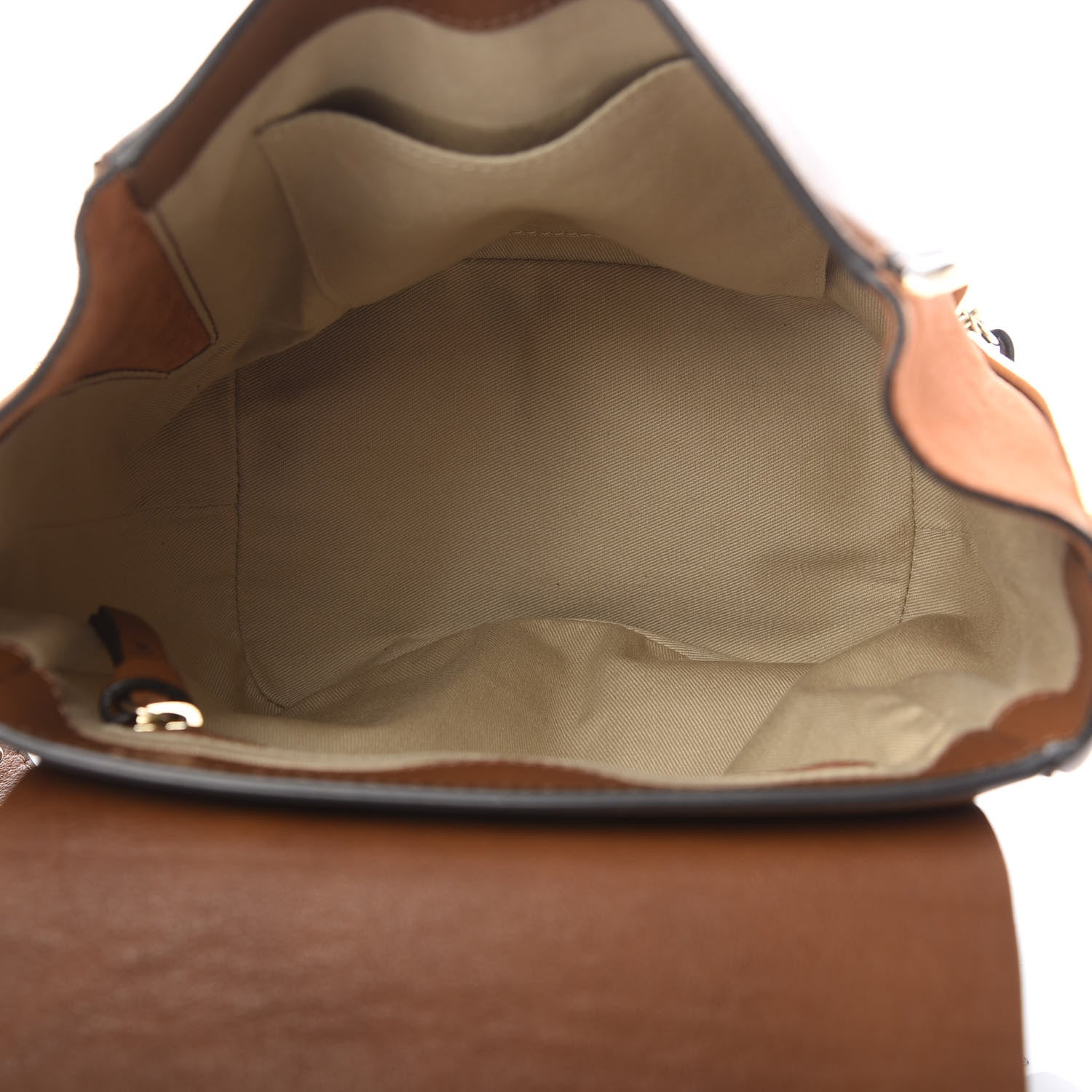 Chloe Suede Calfskin Small Faye Backpack Tan 4 of 10