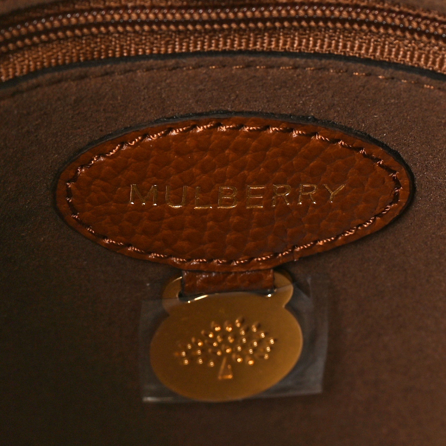 Mulberry Small Classic Grain Calfskin Small Lily Flap Oak 6 of 9