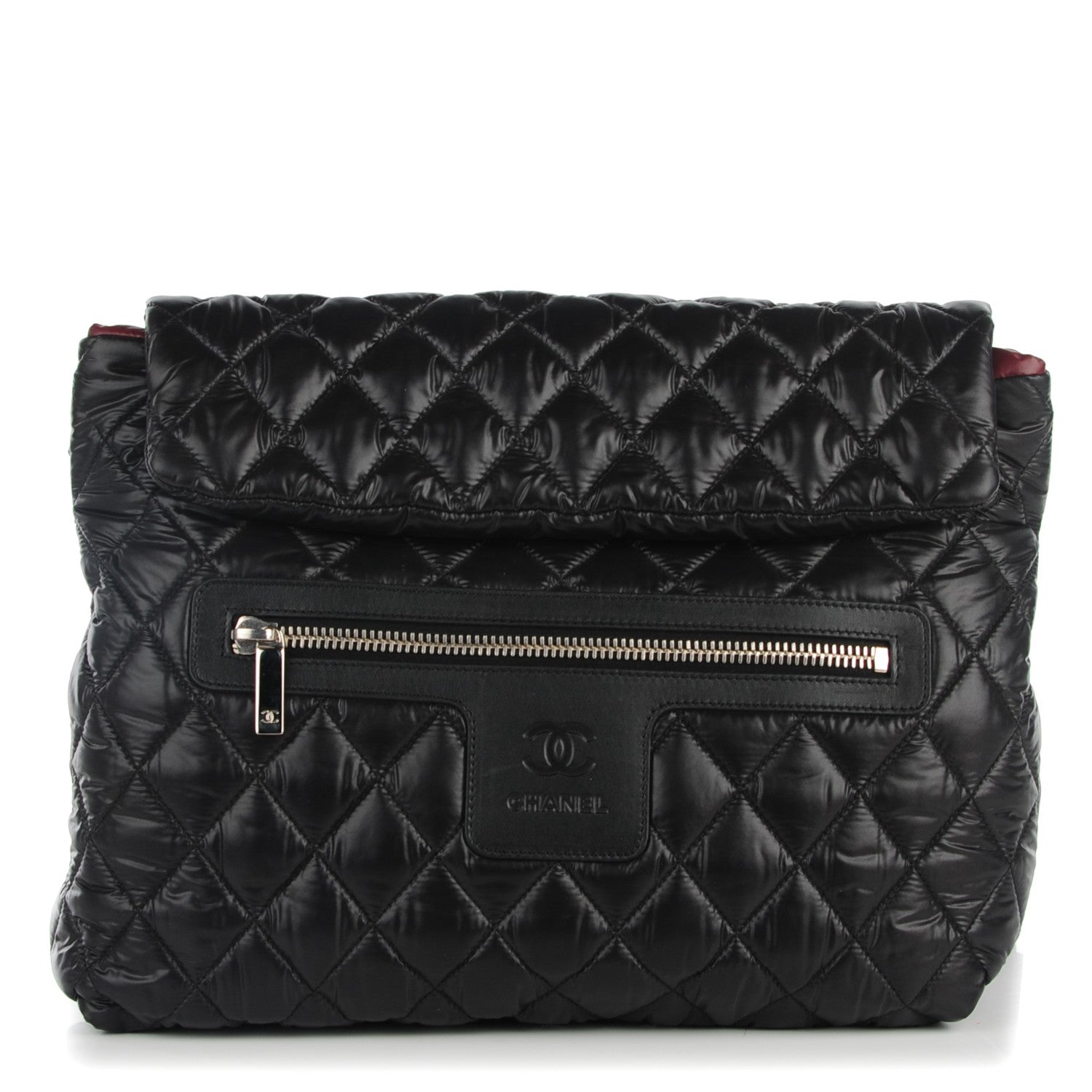 Chanel Nylon Quilted Coco Cocoon Backpack Black 1 of 7