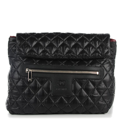 Chanel Nylon Quilted Coco Cocoon Backpack Black 1 of 7