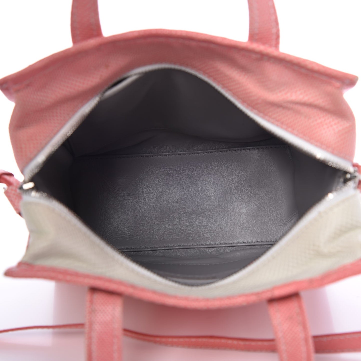 Agneau XS Bazar Shopper Tote Pink White