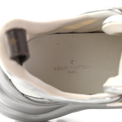 Louis Vuitton Metallic Calfskin Technical Nylon LV Archlight Sneaker 35 Silver White 7 of 15