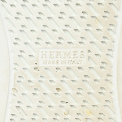 Hermes Calfskin Womens Climb Sneakers 36 White 6 of 9