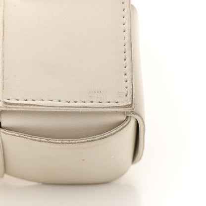 Bottega Veneta Lambskin Maxi Intrecciato Cassette Crossbody Bag White 13 of 16
