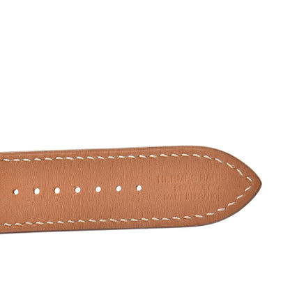 Hermes Barenia 44mm Apple Watch Single Tour Rallye Band Fauve 3 of 6