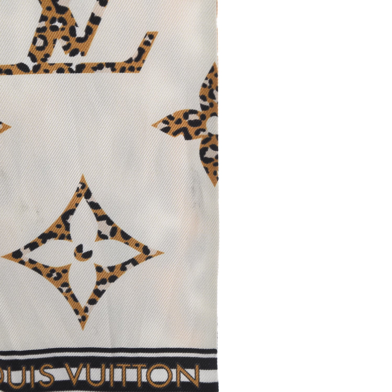 Louis Vuitton Silk Monogram Giant Jungle Bandeau Ivory 5 of 7