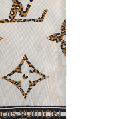 Louis Vuitton Silk Monogram Giant Jungle Bandeau Ivory 5 of 7