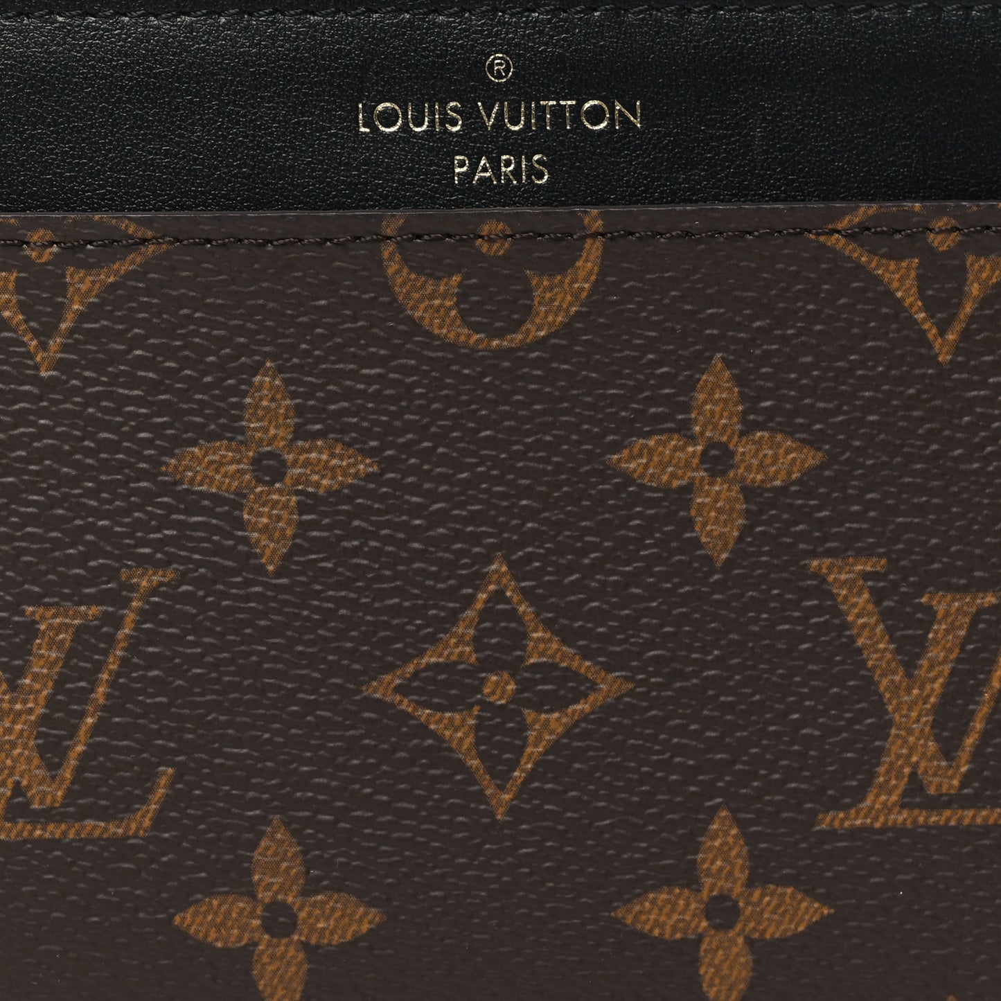 Monogram Slim Purse Black