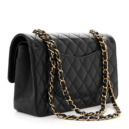 Chanel Caviar Quilted Medium Double Flap Black 3 of 11