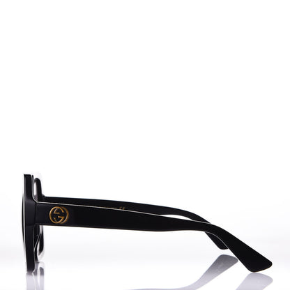 Gucci Acetate Square Frame GG 0096S Sunglasses Black 3 of 8