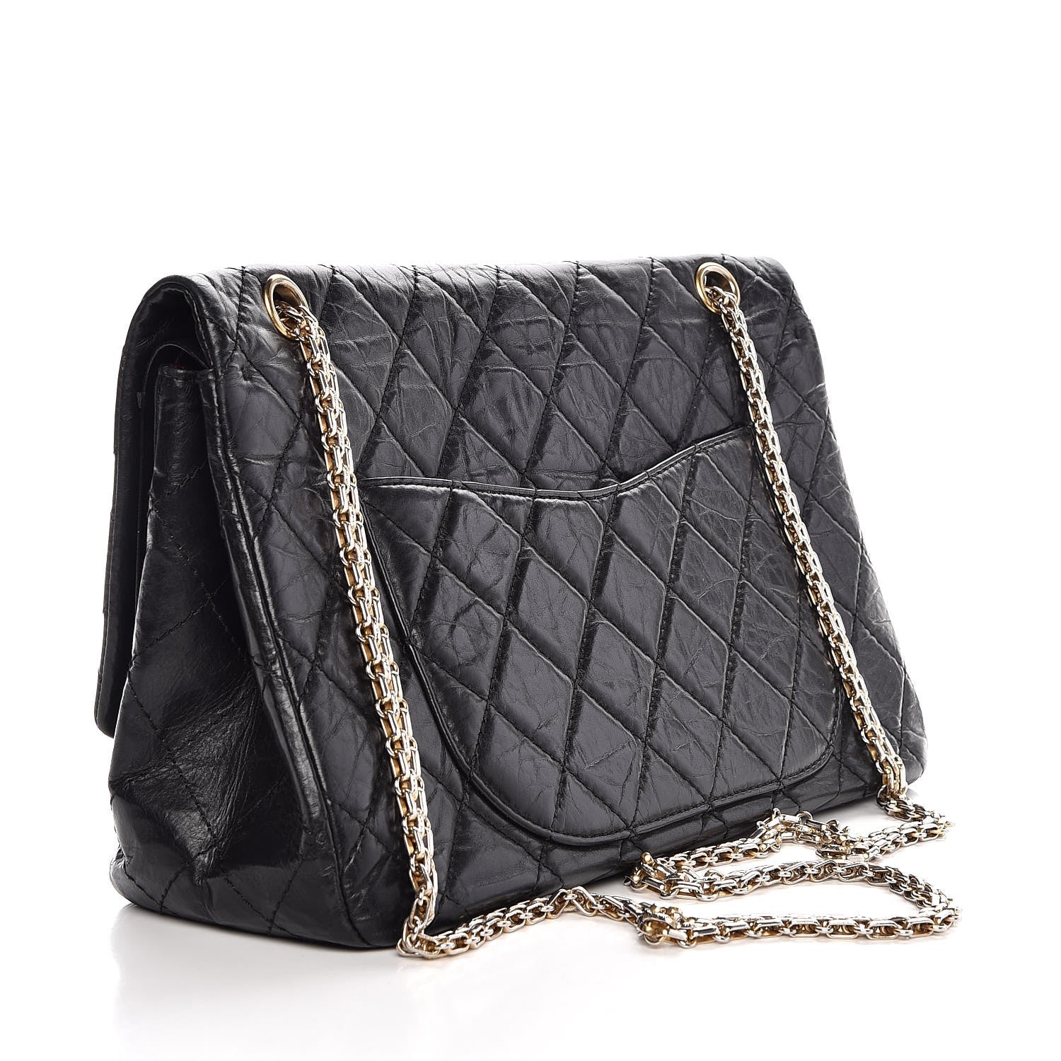Chanel Aged Calfskin Quilted 2.55 Reissue 227 Flap Black 4 of 15
