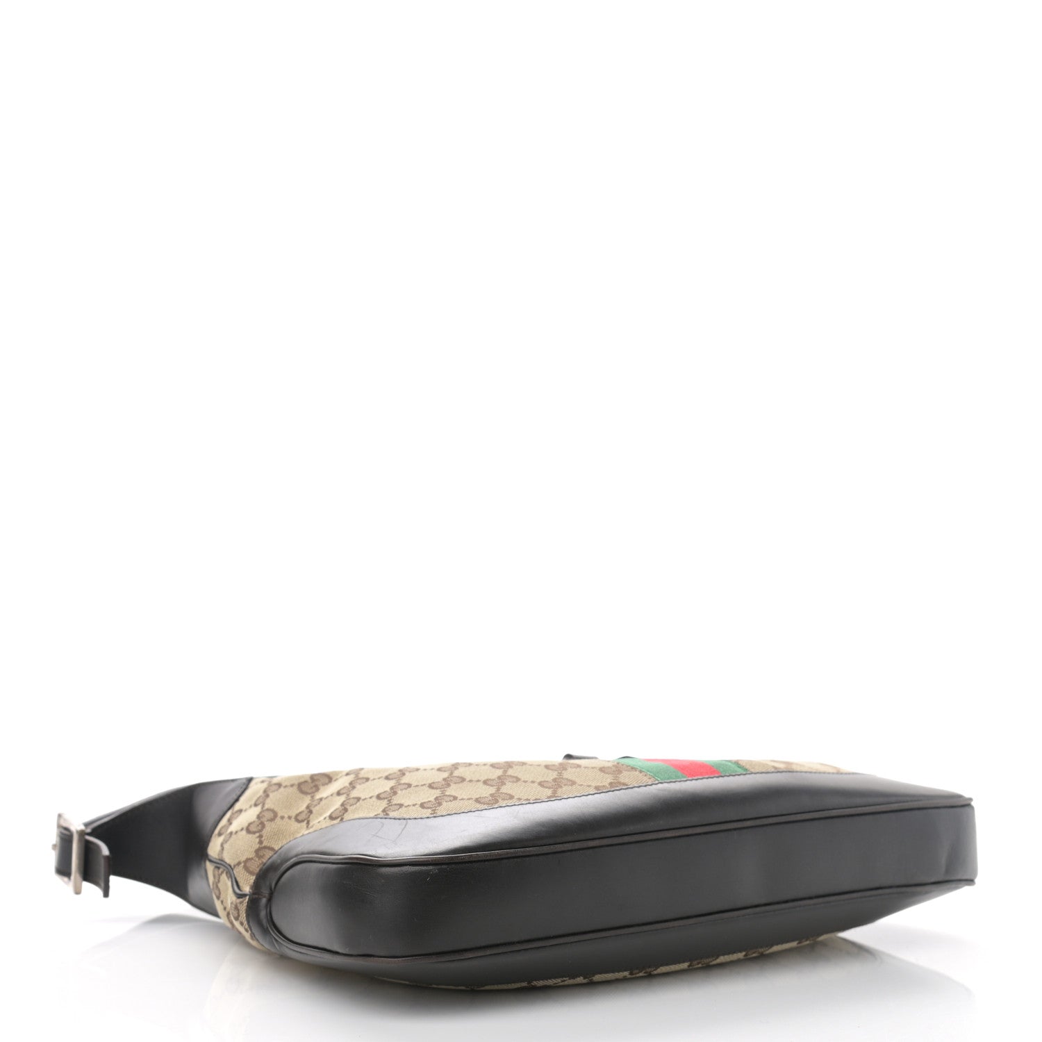 Gucci Monogram Web Jackie O Hobo Dark Brown 4 of 12