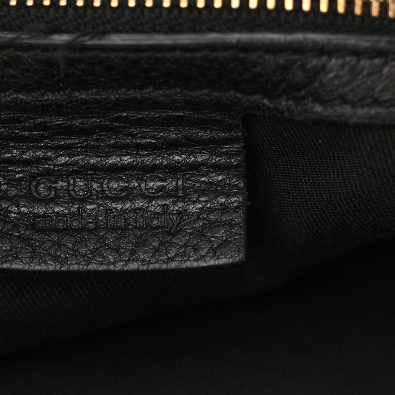 Gucci Calfskin Studded Large Pelham Tote Black 6 of 20