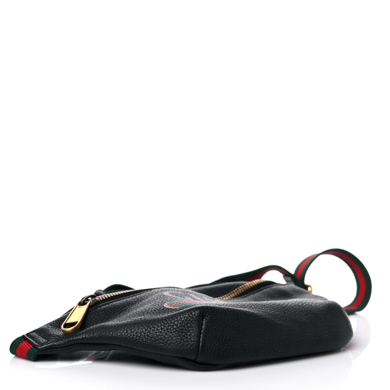 Gucci Grained Calfskin Small Logo Belt Bag Black 4 of 12