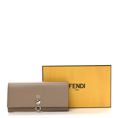 Fendi Vitello Liberty Century Lucido By The Way Continental Wallet Tortora 7 of 7