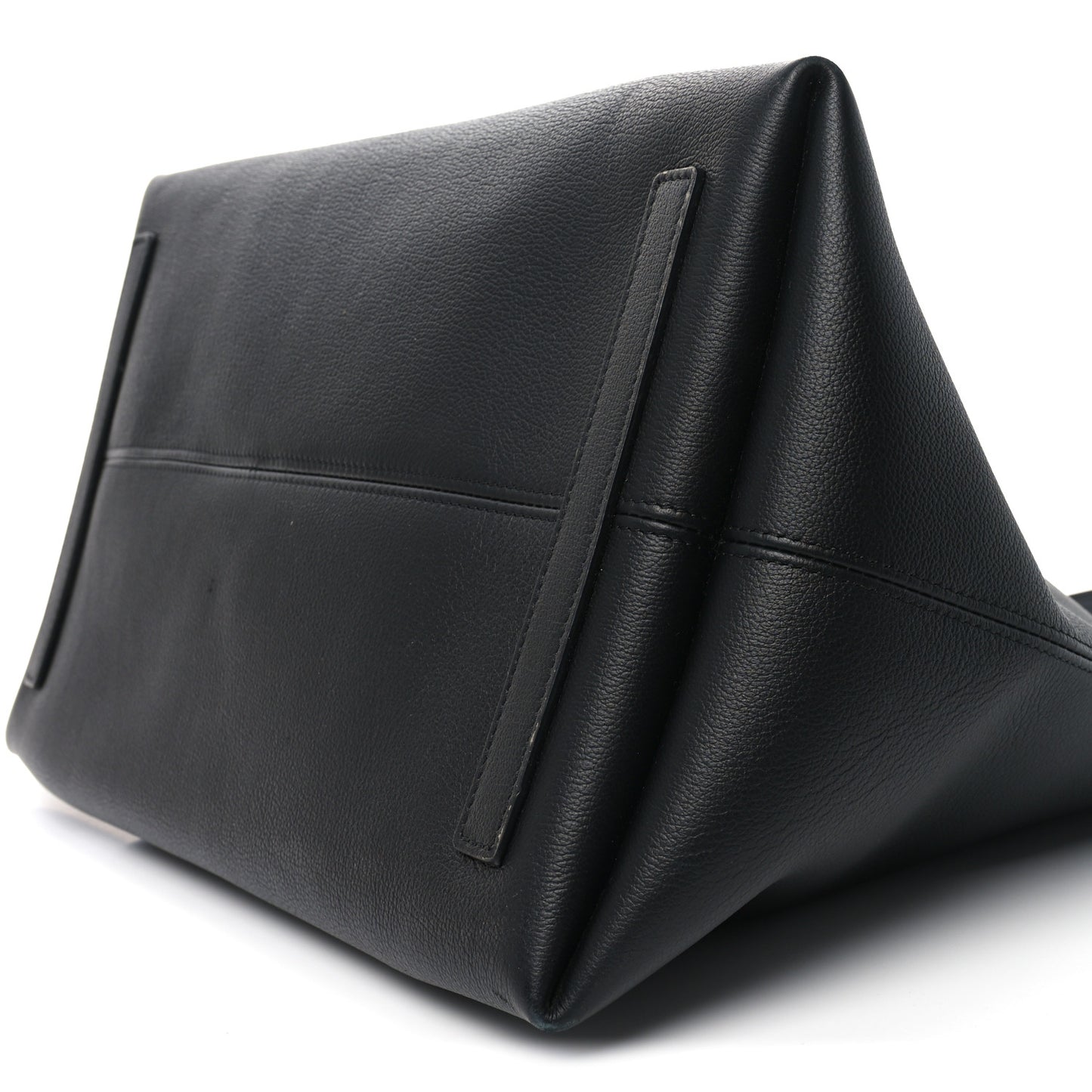 Calfskin Large Society Tote Black Black