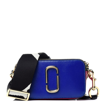 Marc Jacobs Saffiano Small Snapshot Camera Bag Academy Blue Multicolor 1 of 12