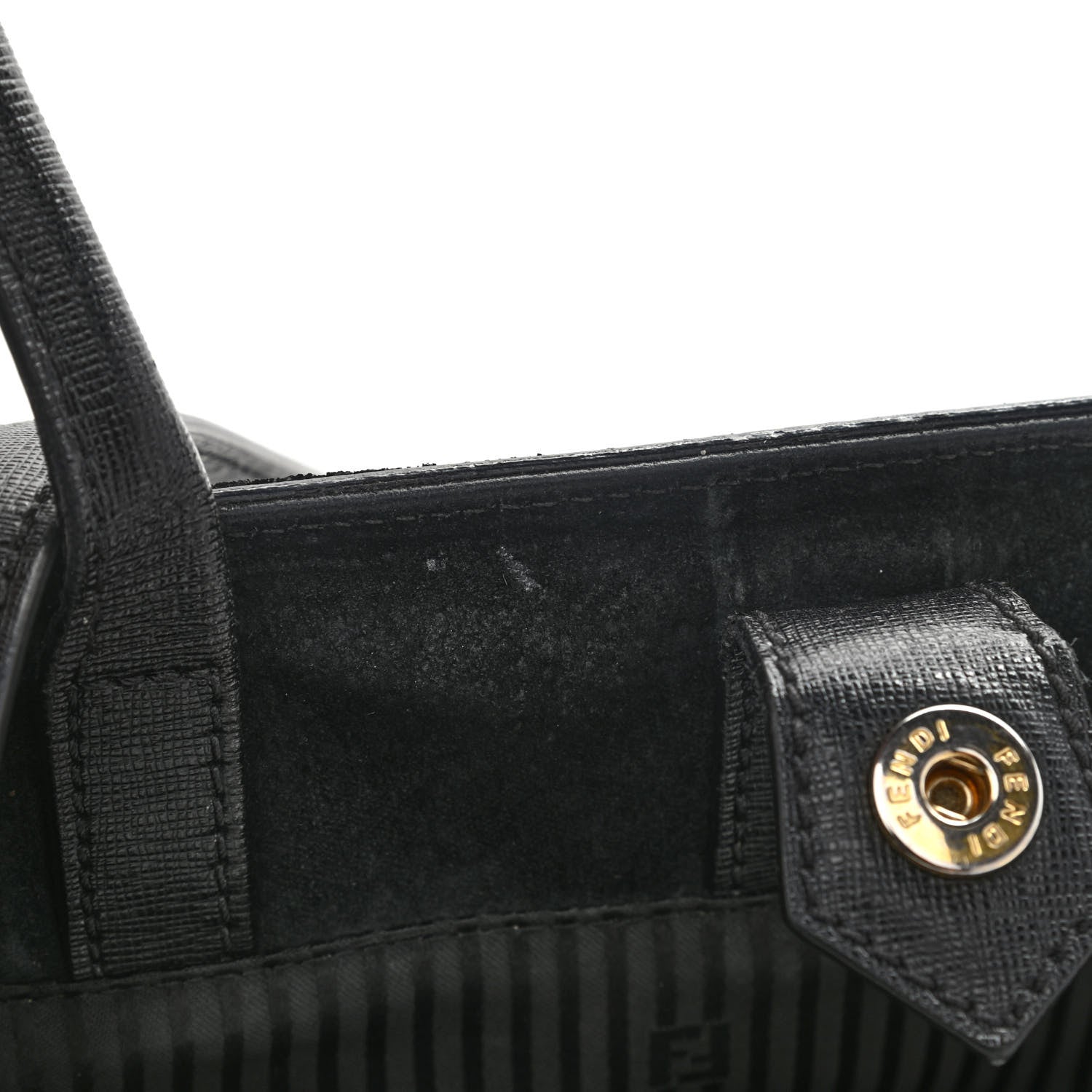 Fendi Vitello Elite Regular 2Jours Tote Black 16 of 21