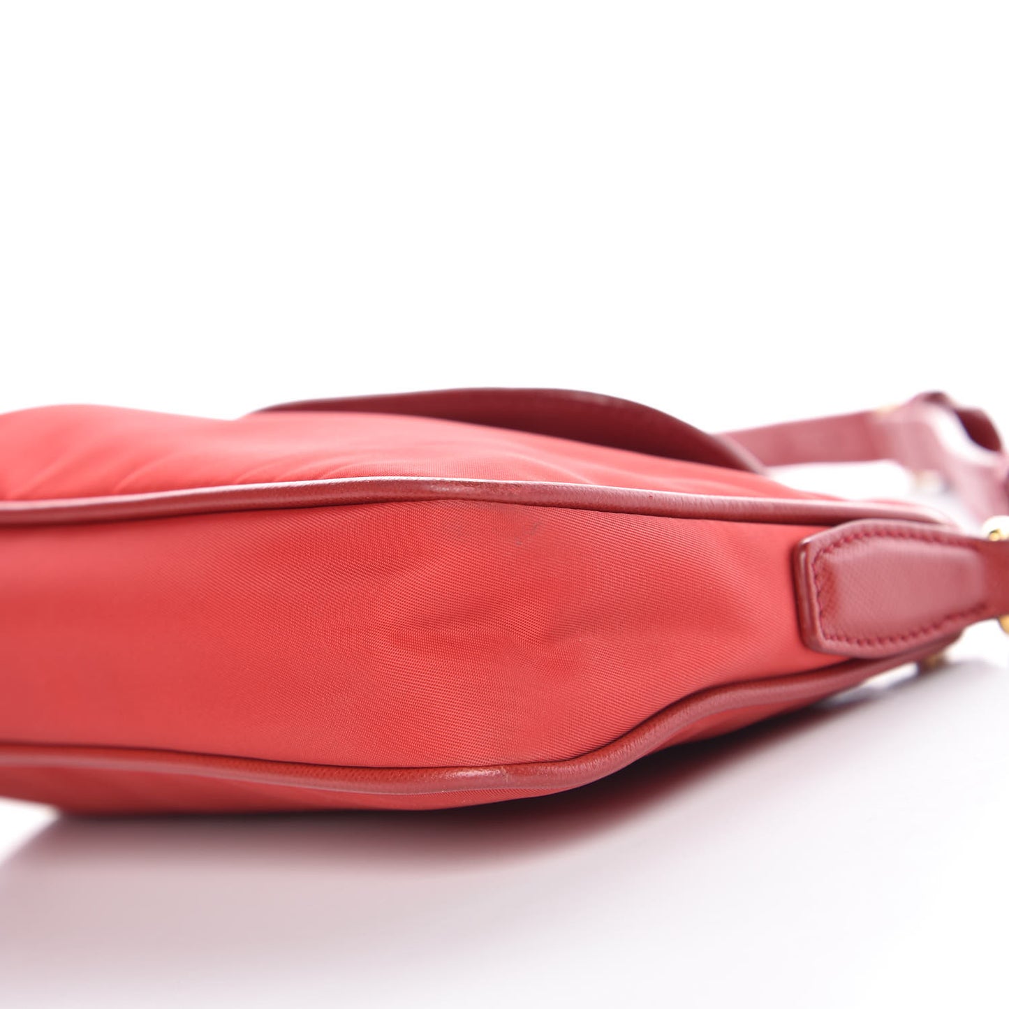 Tessuto Nylon Saffiano Crossbody Bag Rosso