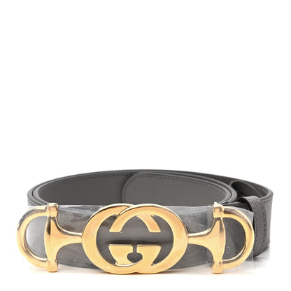 Gucci Calfskin Zumi 30mm Belt 75 30 Dusty Grey 1 of 5