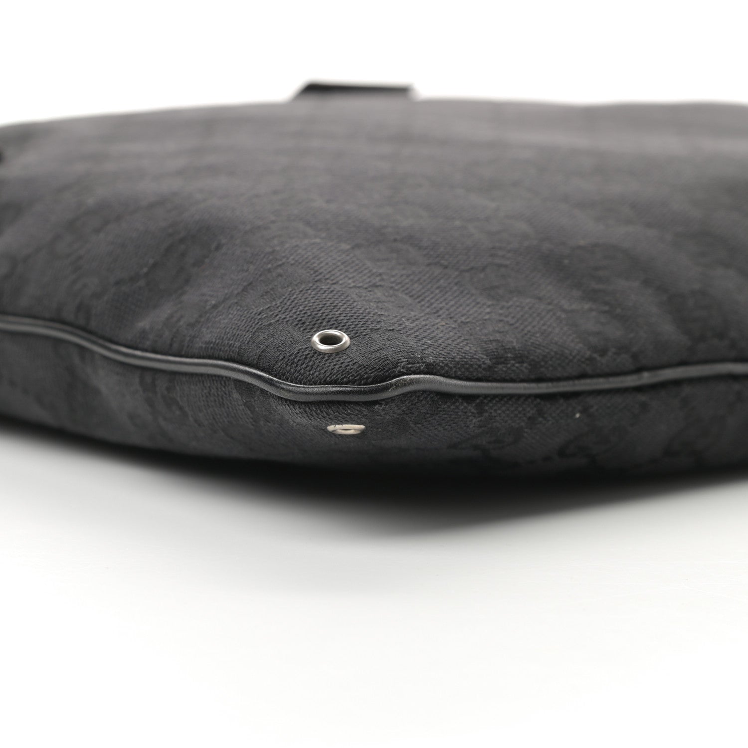Gucci Monogram Messenger Bag Black 9 of 10