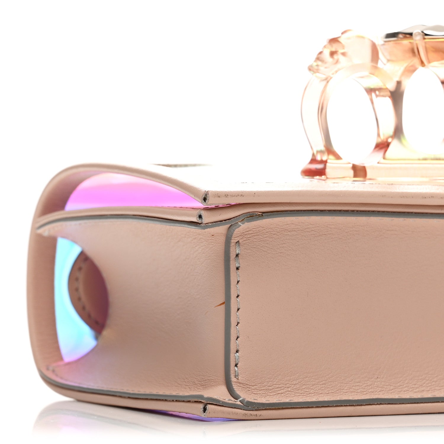 Alexander McQueen Iridescent PVC Calfskin Mini Knuckle Crossbody 8 of 10
