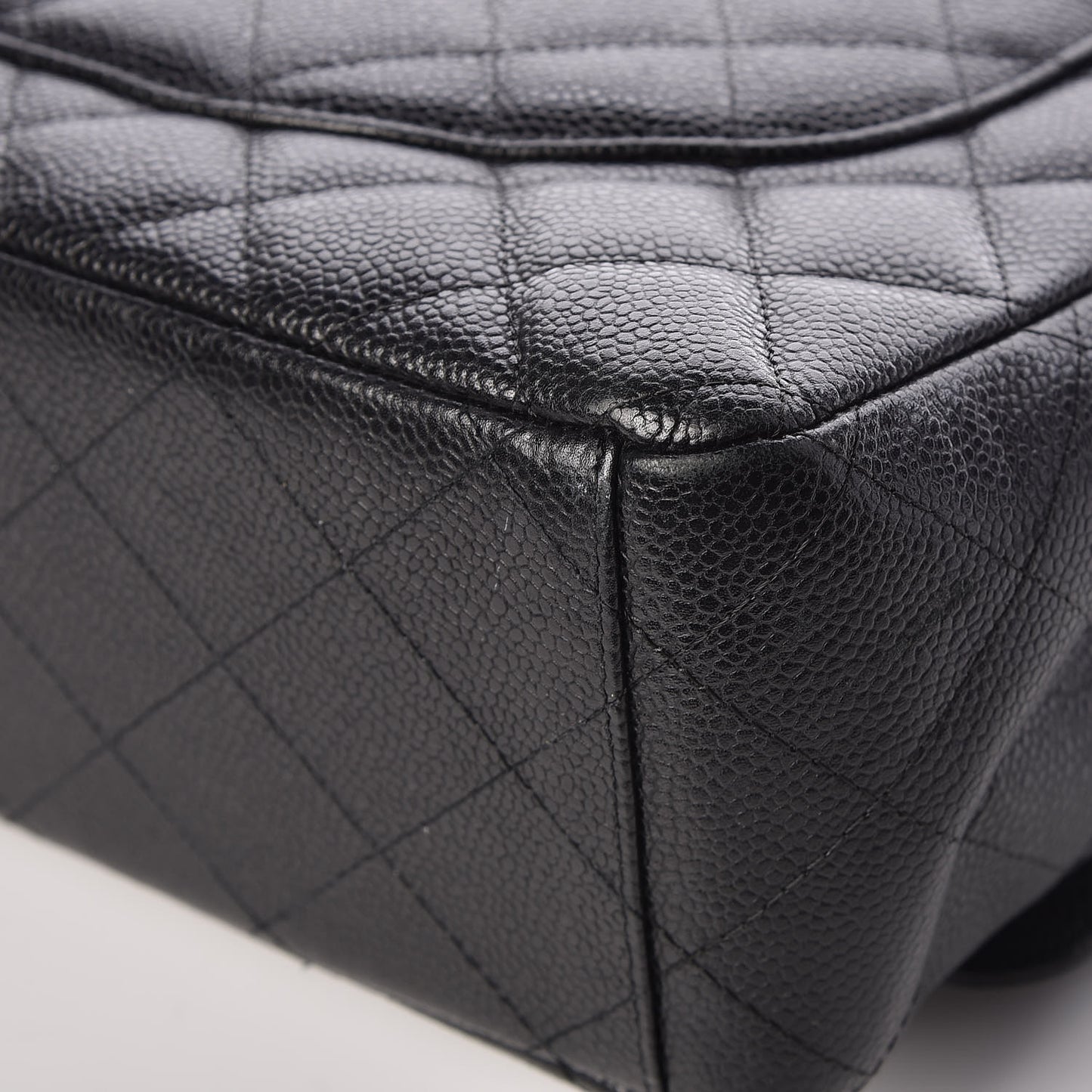 Caviar Quilted Maxi Double Flap Black