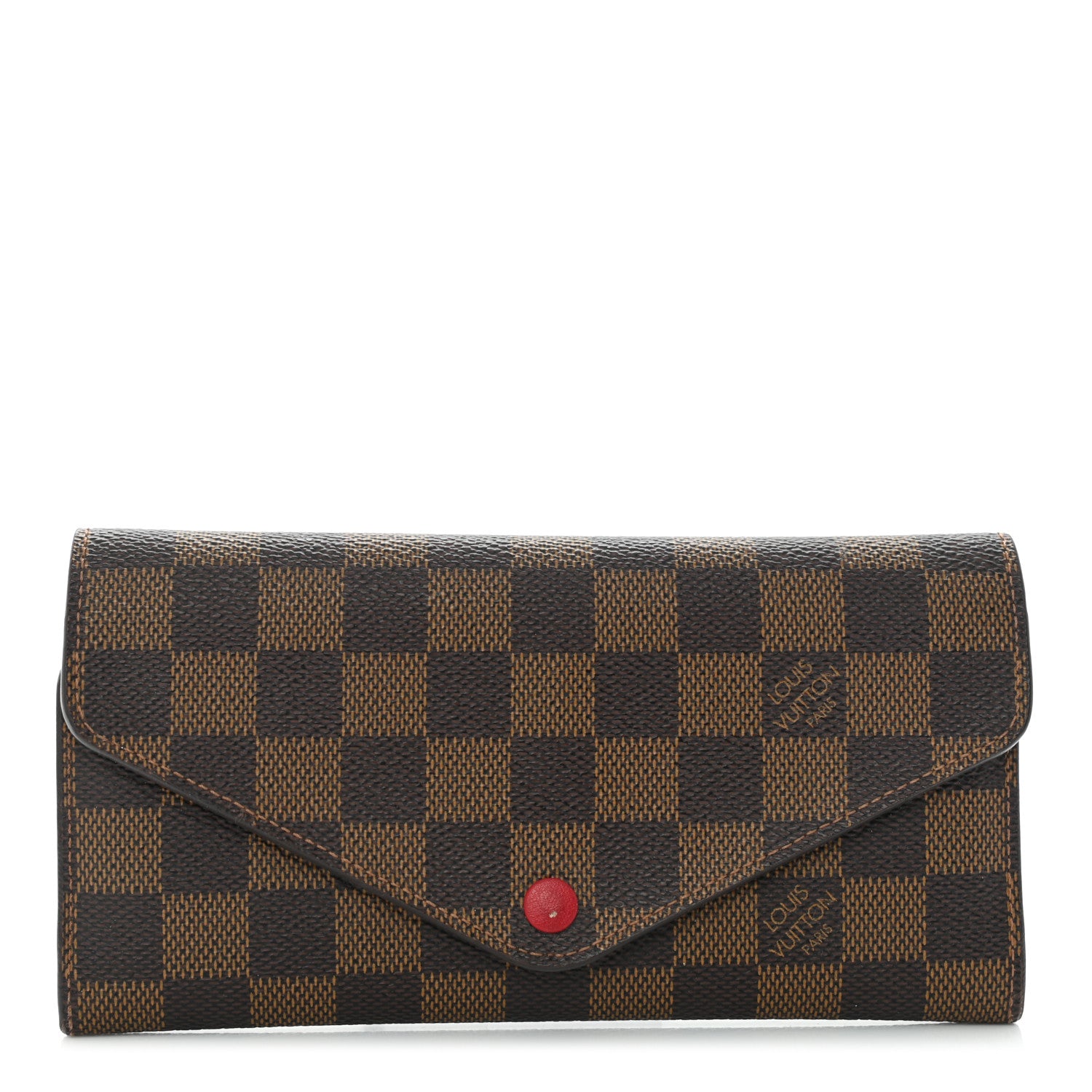 Louis Vuitton Damier Ebene Josephine Wallet Red 1 of 9