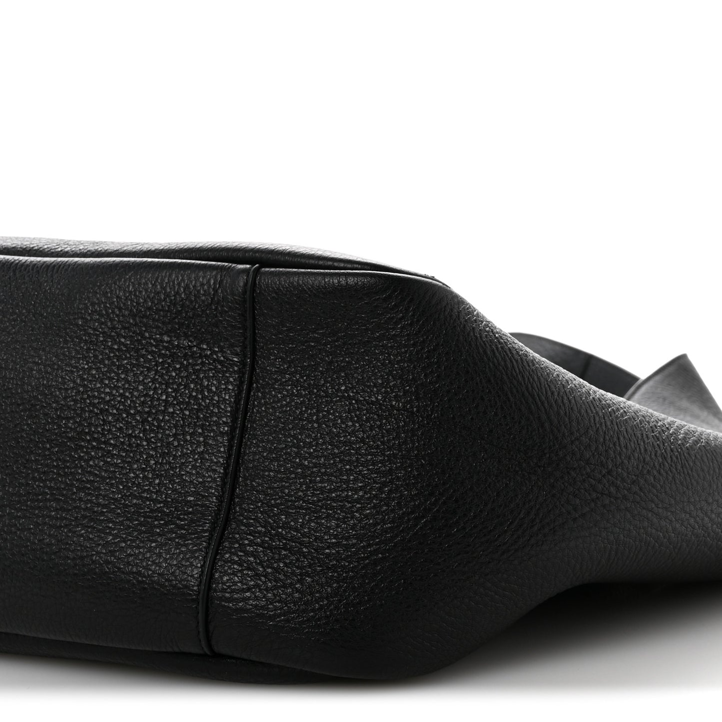 Grained Deerskin Bea Tote Black