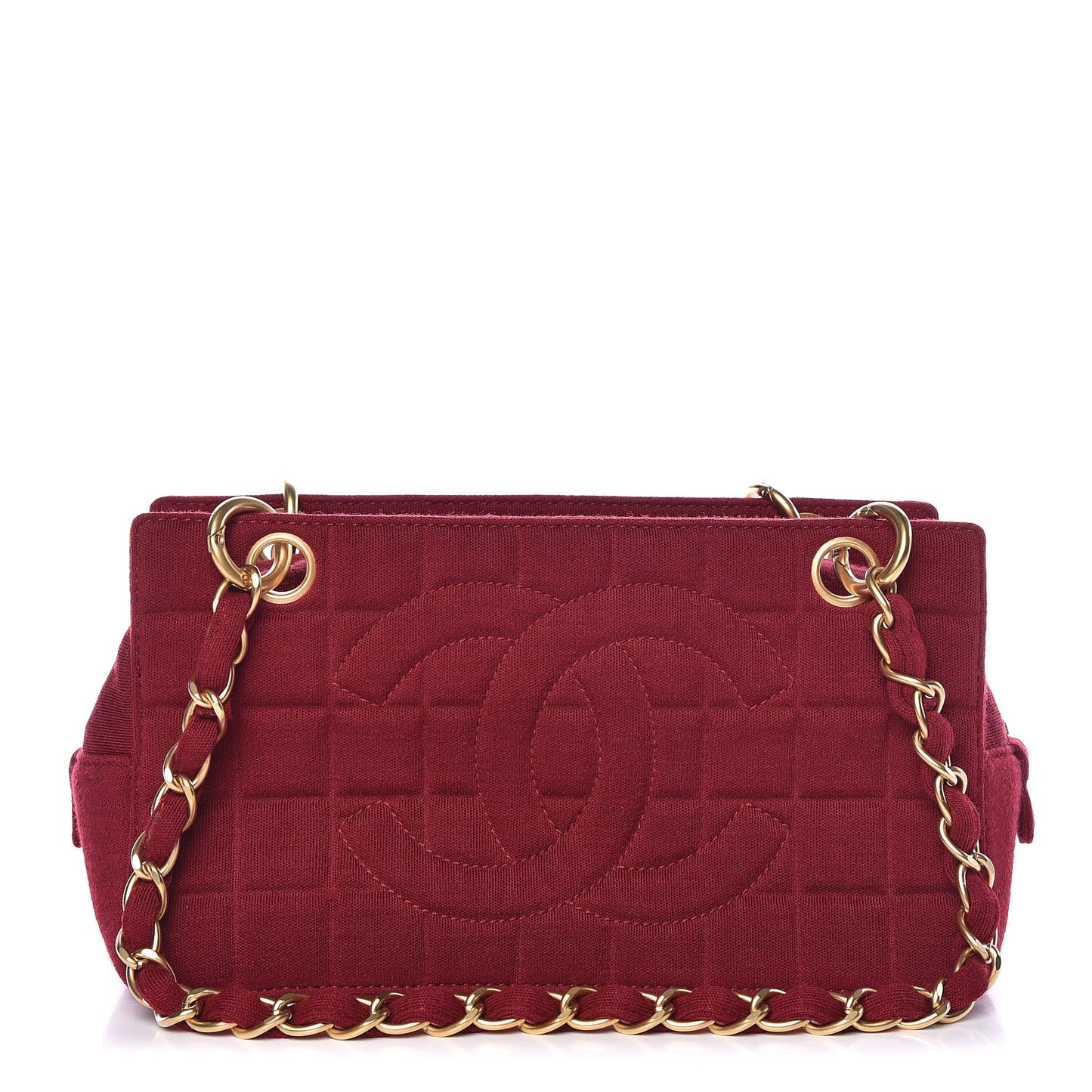 Jersey Quilted Petite Timeless Tote PTT Dark Red