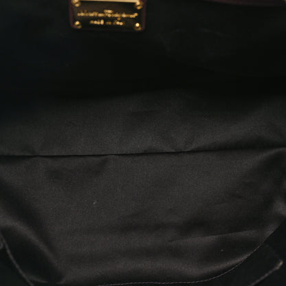 Salvatore Ferragamo Calfskin Fiamma Bag Rouge Black 5 of 11