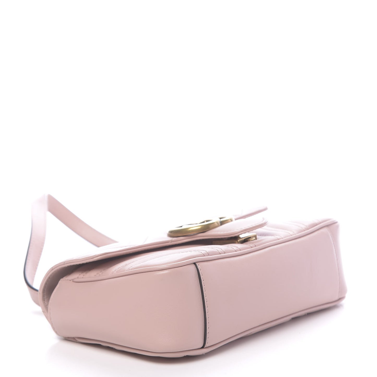 Calfskin Matelasse Mini GG Marmont Shoulder Bag Perfect Pink