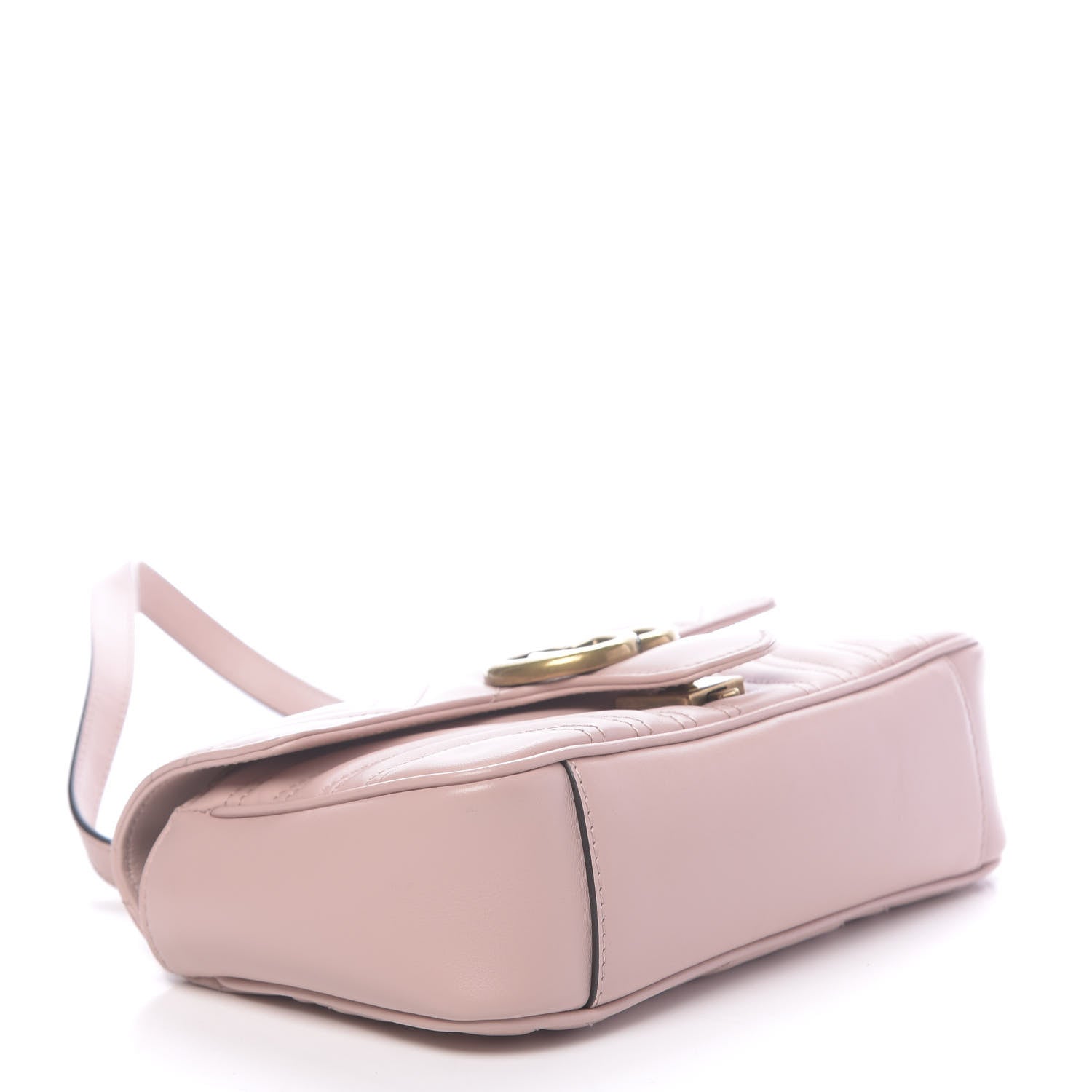Gucci Calfskin Matelasse Mini GG Marmont Shoulder Bag Perfect Pink 4 of 10