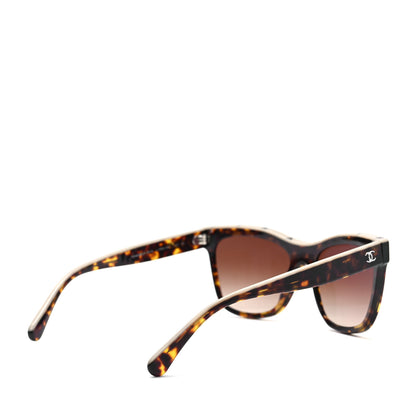Chanel Acetate Logo Shield Sunglasses 5418 Tortoise 4 of 6